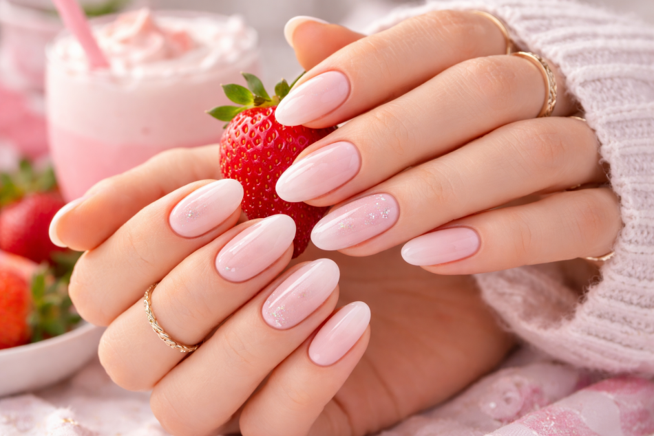 Пастельно-розовый маникюр стал главным трендом января 2026 года